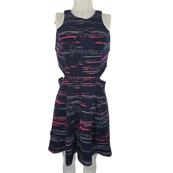 Amanda Uprichard Revolve NWT Womens Ponte Knit Sleeveless Side Cut Out Dress L - Picture 1 of 7